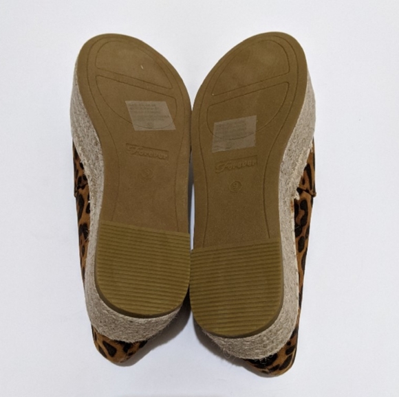 Platform Leopard Slip-On Espadrilles - Picture 8 of 9